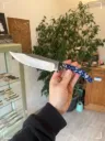 Couteau "outdoor" résine avec dentelle