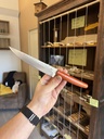 Couteau de cuisine de taille moyenne en padouk